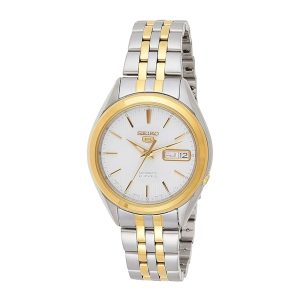 Seiko 5 Automatic White Dial Two-tone Men's Watch SNKL24J1