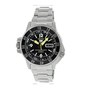 Seiko Black Dial Men's Watch - SKZ211J1