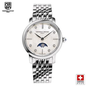 Classics Slimline Moonphase Quartz Watch FC-206MPWD1S6B